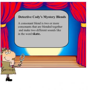 Smartboard Lesson Detective Cody's Blends